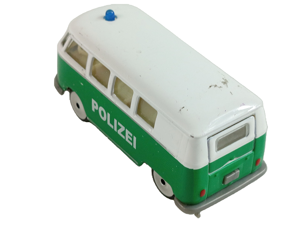 Majorette Volkswagen T1 Polizei Green / White (Car Model)