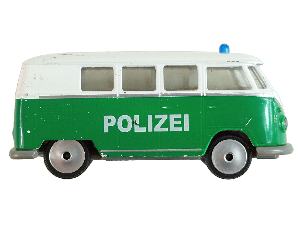 Majorette Volkswagen T1 Polizei Green / White (Car Model)