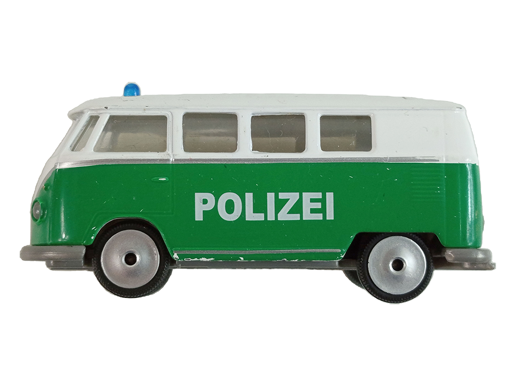 Majorette Volkswagen T1 Polizei Green / White (Car Model)