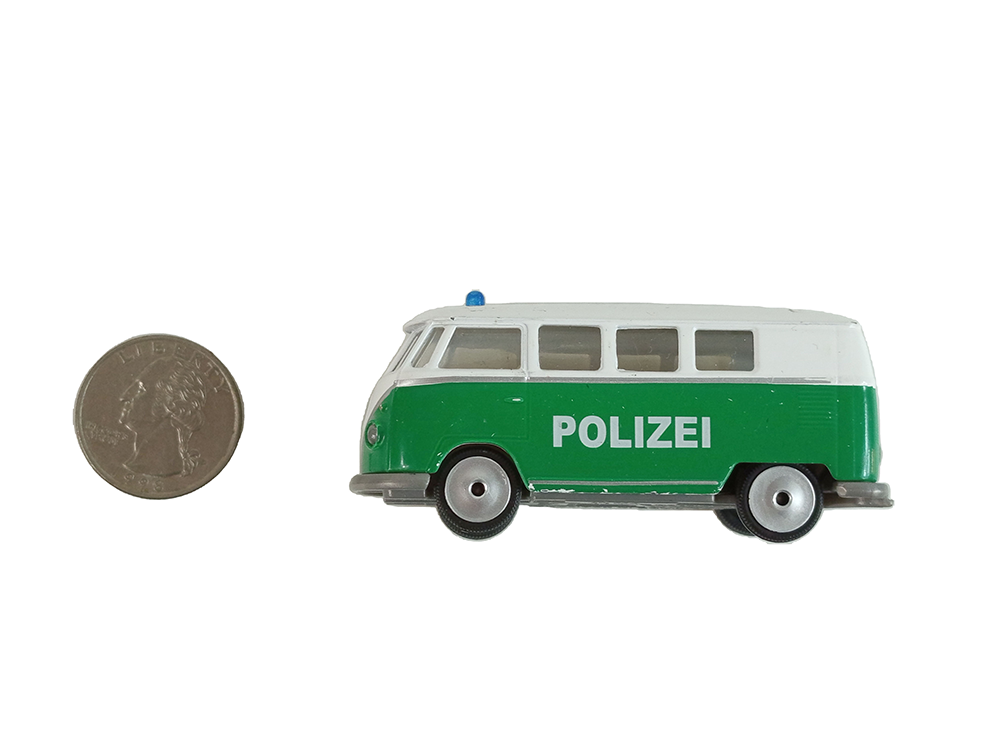 Majorette Volkswagen T1 Polizei Green / White (Car Model)