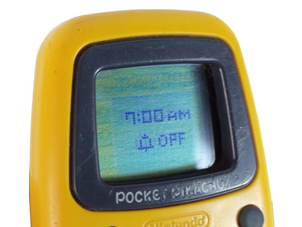 1995 Nintendo Pocket Pikachu Step Counter Pedometer (YELLOW)