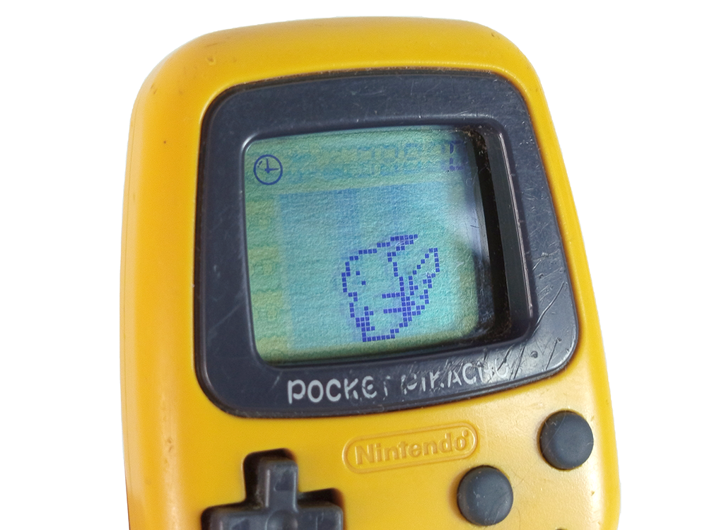 1995 Nintendo Pocket Pikachu Step Counter Pedometer (YELLOW)