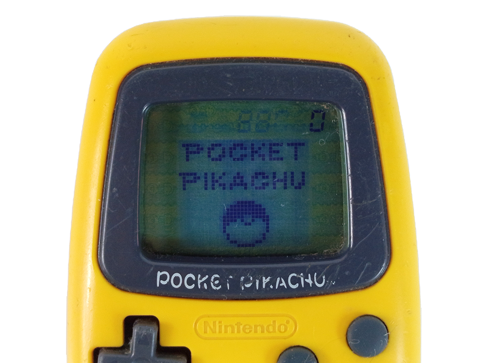 1995 Nintendo Pocket Pikachu Step Counter Pedometer (YELLOW)