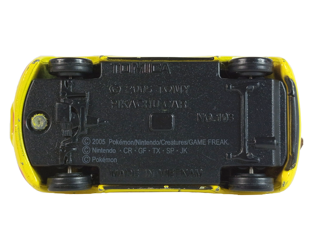 2005 TOMY/TOMICA PIKACHU CAR No. 103 (Diecast Car, A Metal)