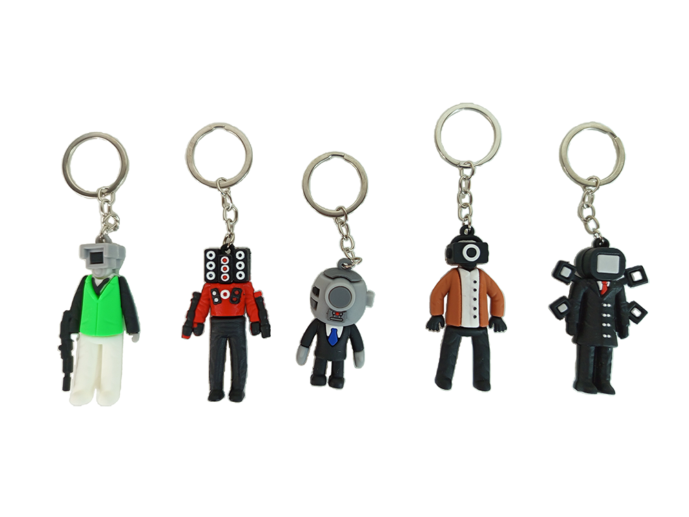 2024 Skibidi Toilet Man Keychain X 5