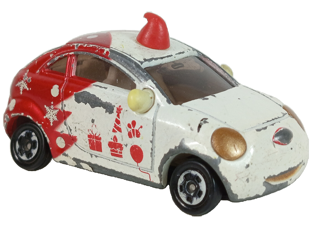 2008 TOMY/TOMICA DISNEY Corot Winnie the Pooh special car Christmas Red (Diecast Car, Metal)