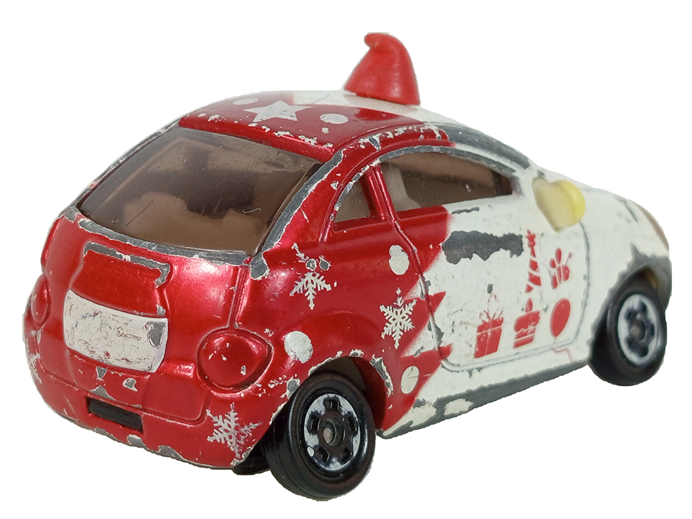 2008 TOMY/TOMICA DISNEY Corot Winnie the Pooh special car Christmas Red (Car Model, Metal)