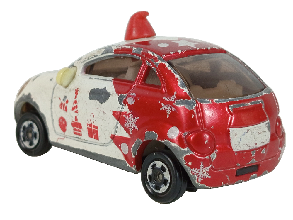 2008 TOMY/TOMICA DISNEY Corot Winnie the Pooh special car Christmas Red (Car Model, Metal)