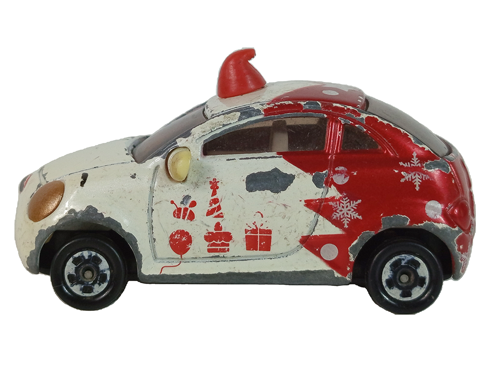 2008 TOMY/TOMICA DISNEY Corot Winnie the Pooh special car Christmas Red (Car Model, Metal)
