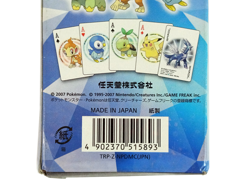 2007 NINTENDO POKEMON Playing Card Poker Deck Diamond