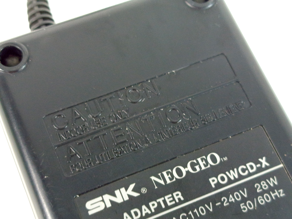 SNK NeoGeo-CD AC Adapter POWCD-X AC110V-240V 28W