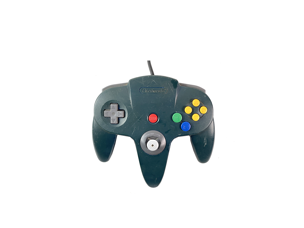 N64 Controller NUS-005 Dis-Colored BLUE (FOR PARTS)