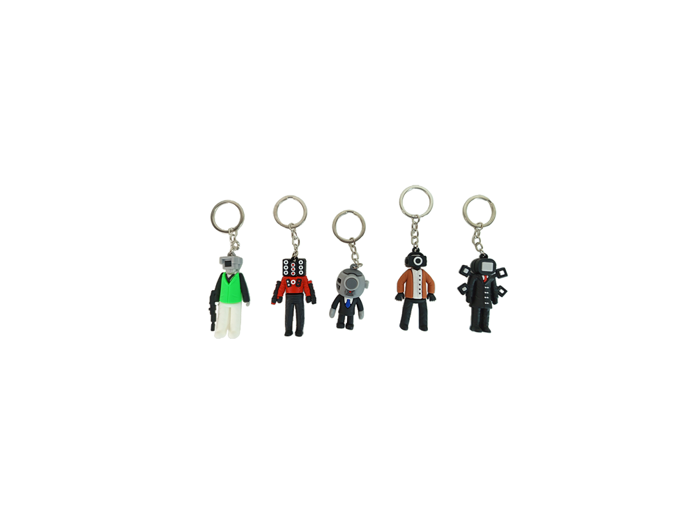 2024 Skibidi Toilet Man Keychain X 5