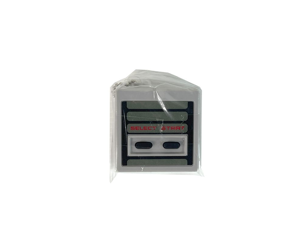 (NEW) Nintendo World Gacha Gashapon NES Controller "Select & Start" Button Keychain