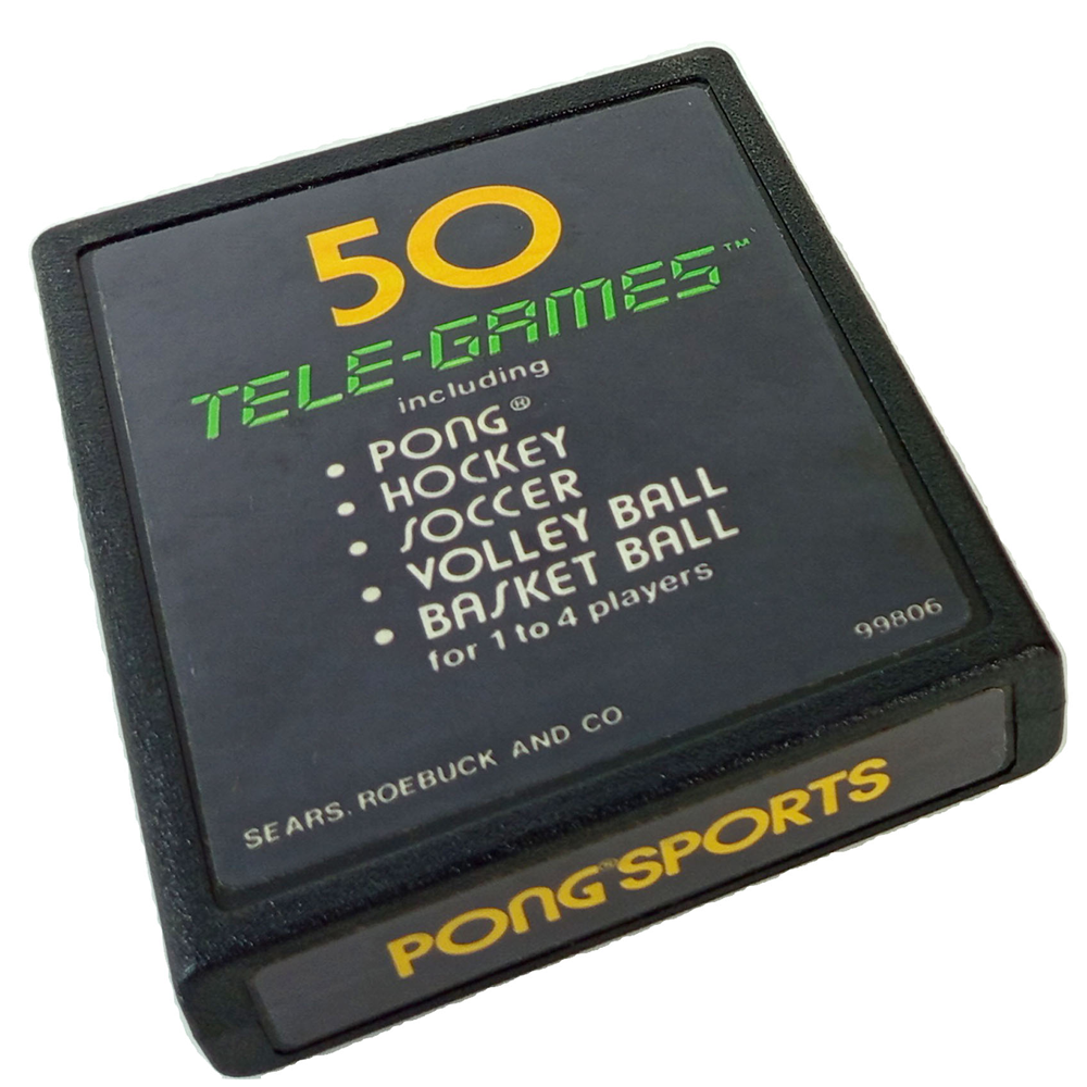 ATARI CX-2600 SEARS REOEBUCK 50 TELE-GAMES PONG SPORTS (NOT TESTED)