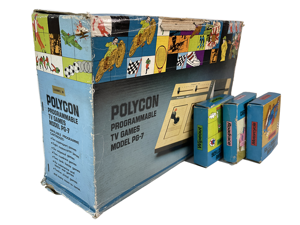 POLYCON Programmable TV GAMES MODEL PG-7 W/ 3 Games (NOT TESTED)