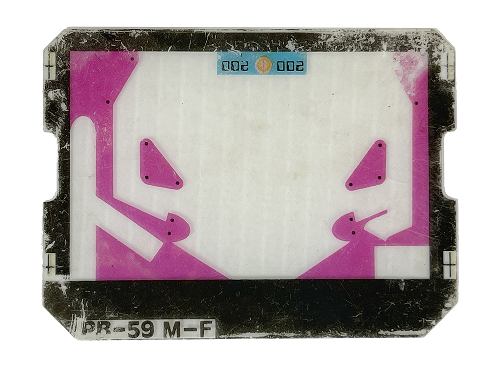 G&W PR-59 M-F Pinball Graphic Cell/ Film