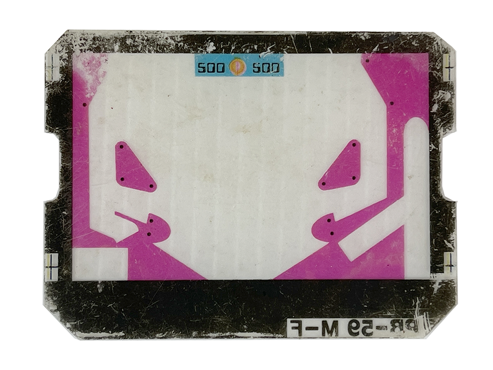 G&W PR-59 M-F Pinball Graphic Cell/ Film