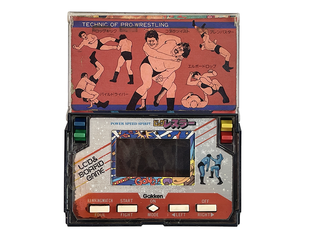 (FOR PARTS) Gakken POWER SPEED SPIRIT BIG WRESTLER LCD & GAME BOARDGAME