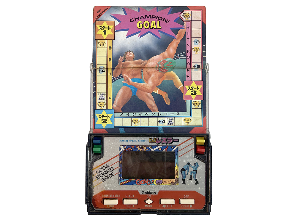 (FOR PARTS) Gakken POWER SPEED SPIRIT BIG WRESTLER LCD & GAME BOARDGAME
