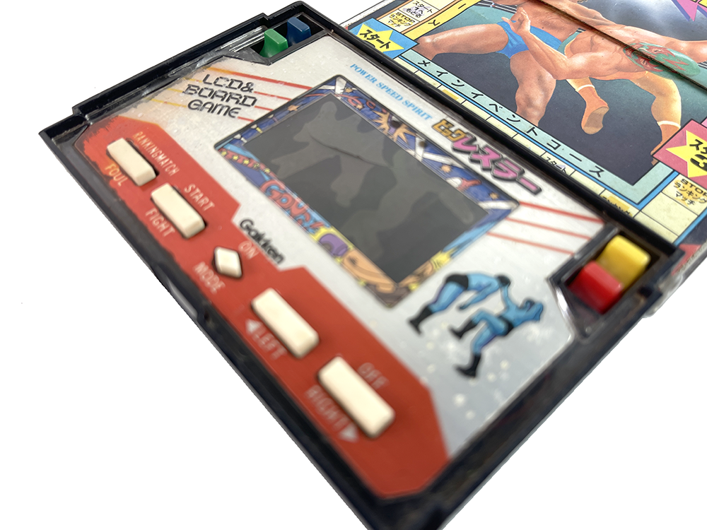 (FOR PARTS) Gakken POWER SPEED SPIRIT BIG WRESTLER LCD & GAME BOARDGAME