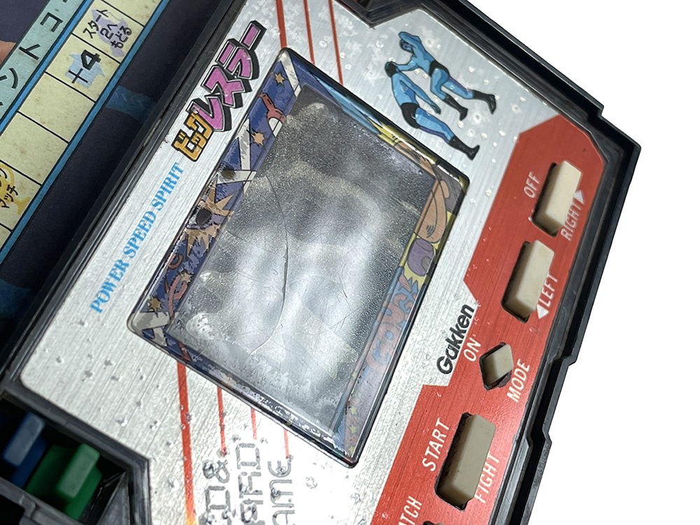 (FOR PARTS) Gakken POWER SPEED SPIRIT BIG WRESTLER LCD & GAME BOARDGAME