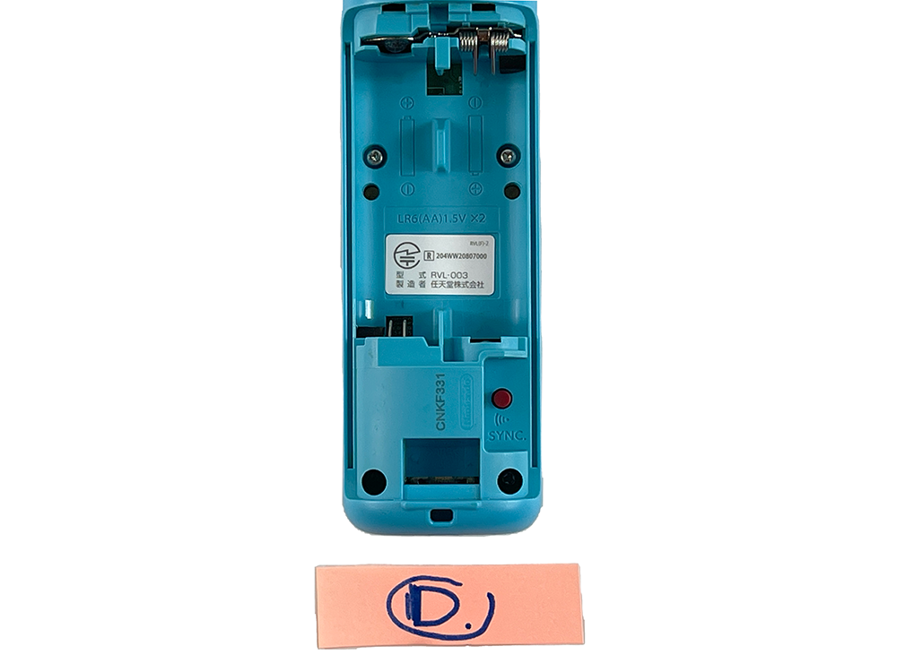 Nintendo Wii Controller + Wii MotionPlus Blue RVL-003 (JPN Ver)