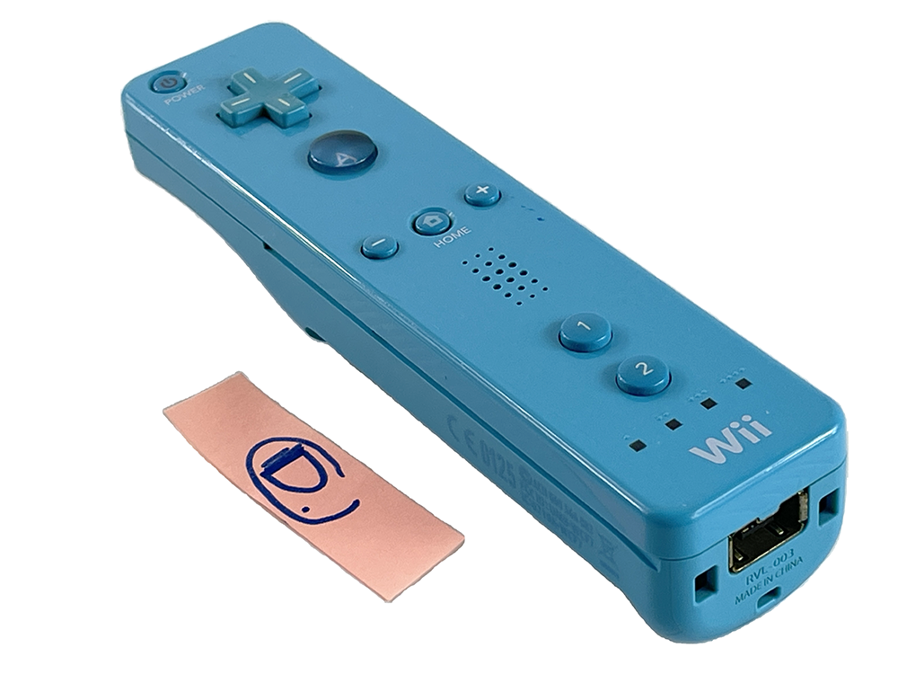 Nintendo Wii Controller + Wii MotionPlus Blue RVL-003 (JPN Ver)