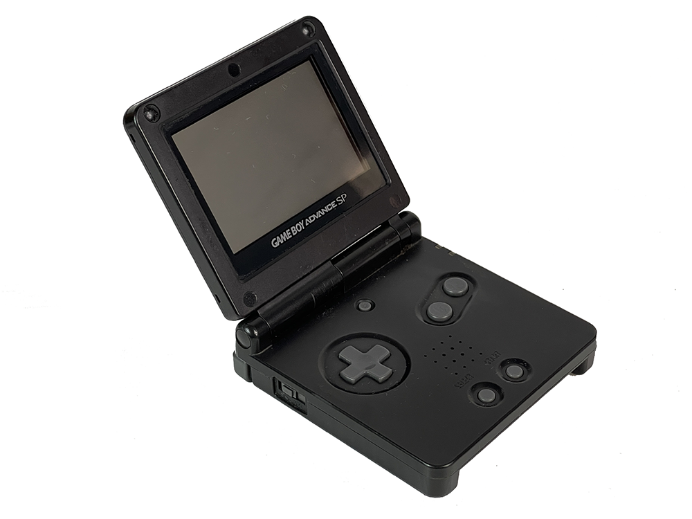 Nintendo Gameboy Advance SP AGS-001 Black XJH13781896 (Missing Battery cover)