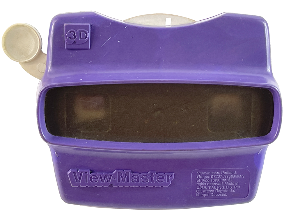 1980 TYCO VIEW MASTER 3D (Purple) w/ GASTON the Villain Reel