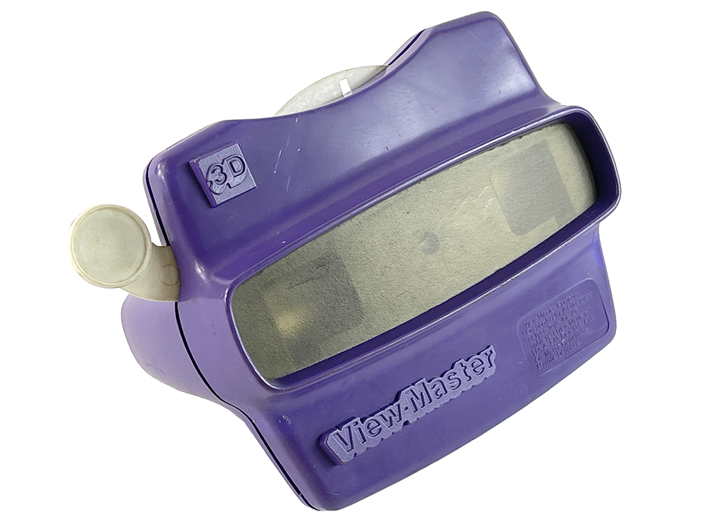 1980 TYCO VIEW MASTER 3D (Purple) w/ GASTON the Villain Reel