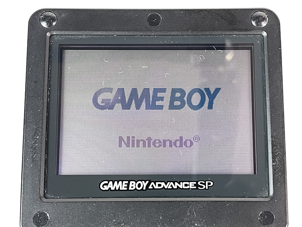 Nintendo Gameboy Advance SP AGS-001 Black XJH13781896 (Missing Battery cover)