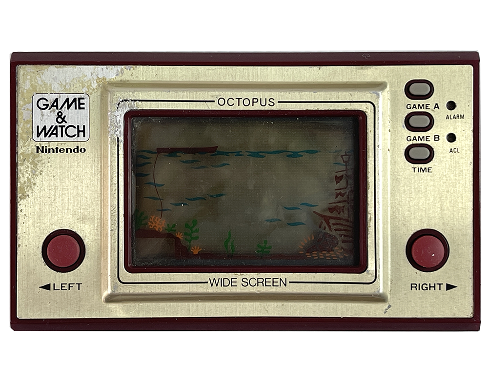 (FOR PARTS) 1981 Nintendo Game and Watch OCTOPUS OC-22
