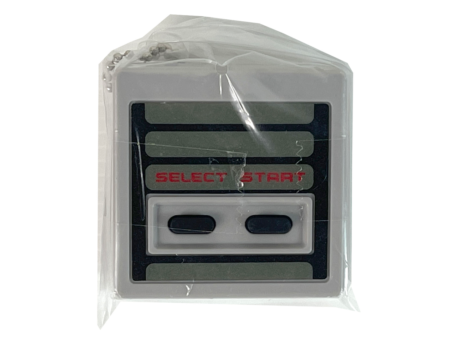 (NEW) Nintendo World Gacha Gashapon NES Controller "Select & Start" Button Keychain
