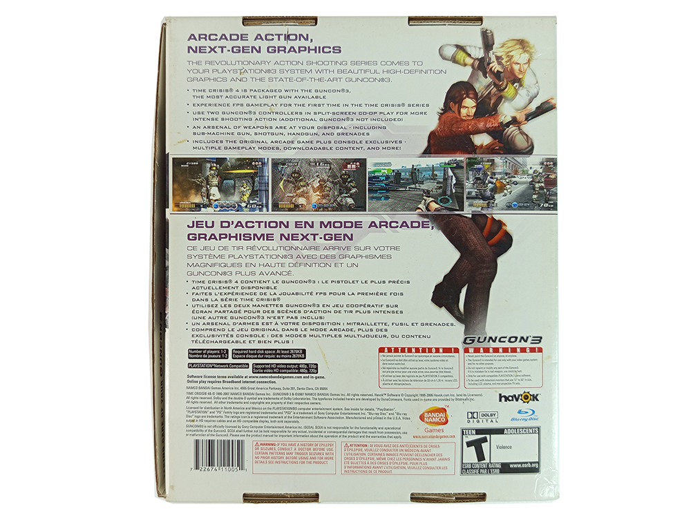 PS4 TIME CRISIS 4 W/ GUNCON 3 (US Ver)