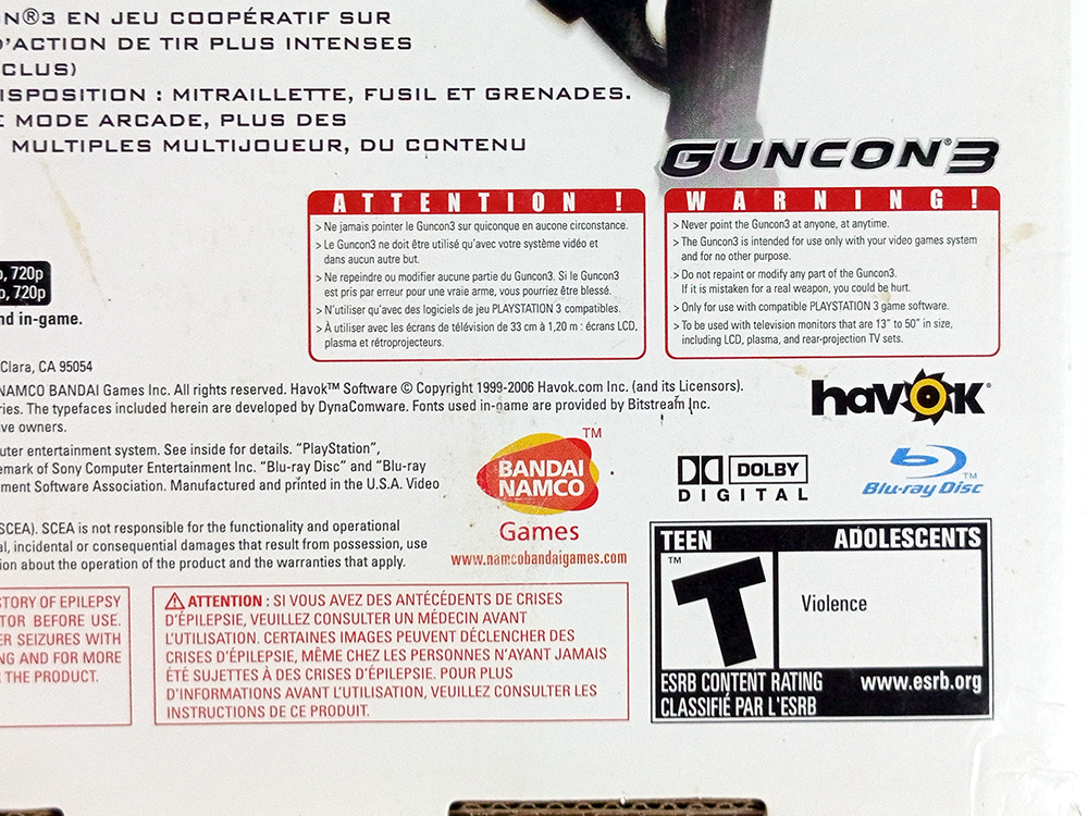 PS4 TIME CRISIS 4 W/ GUNCON 3 (US Ver)