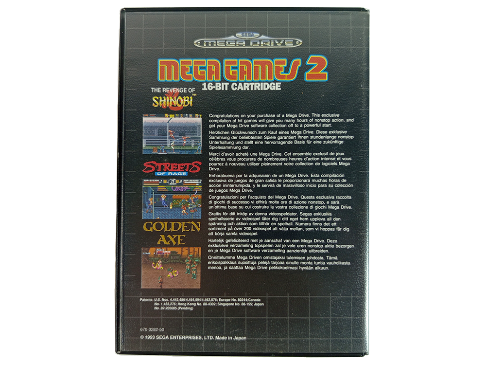 MD MEGA GAMES 2 (3 in 1, ASIAN VER)