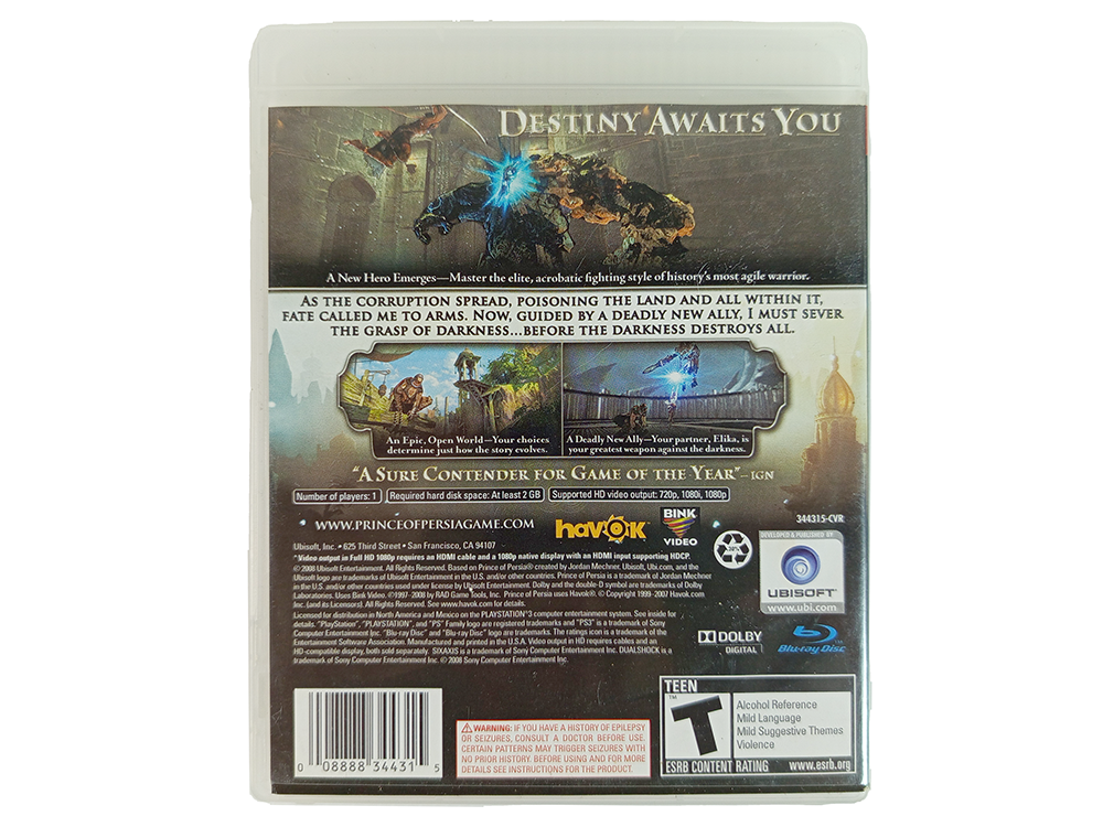 PS3 Prince of Persia (2008, US Ver)