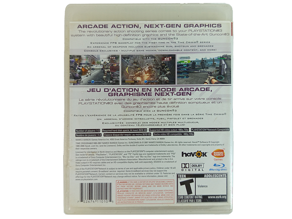 Ps3 Time Crisis 4 (US VER)