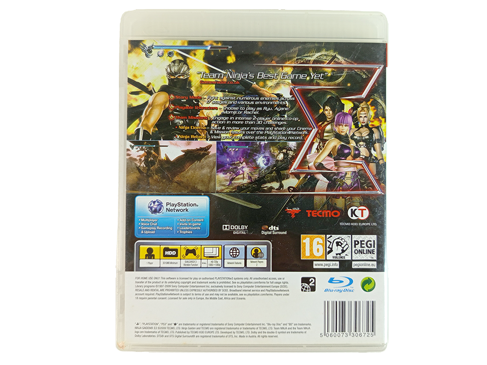 PS3 Ninja Gaiden Sigma 2 (PAL VER)