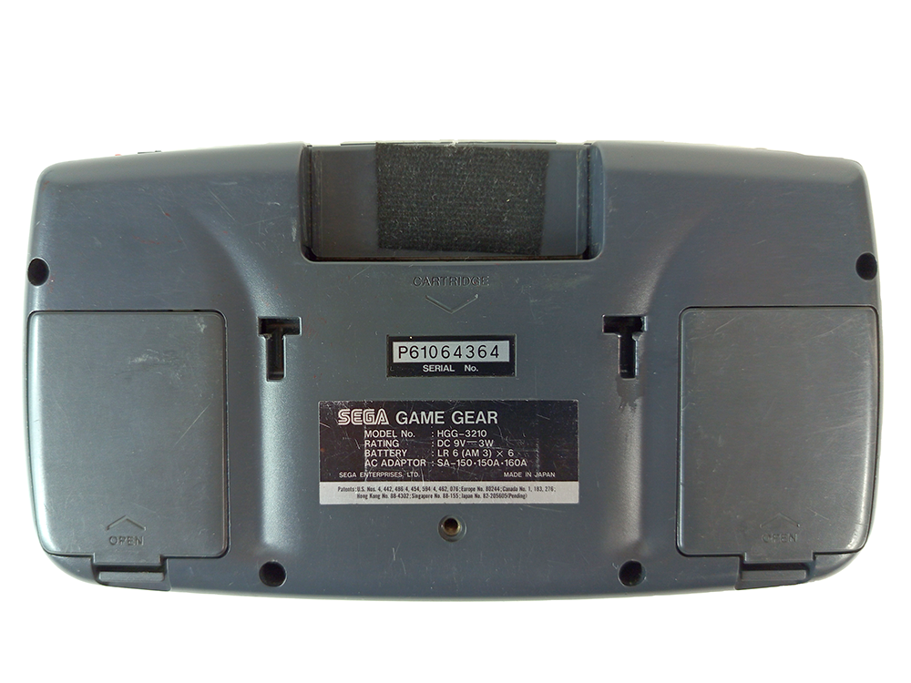 SEGA Game Gear System HGG-3210 W/ Super GG 60-1 game cart (Black, NEW LCD Mod)