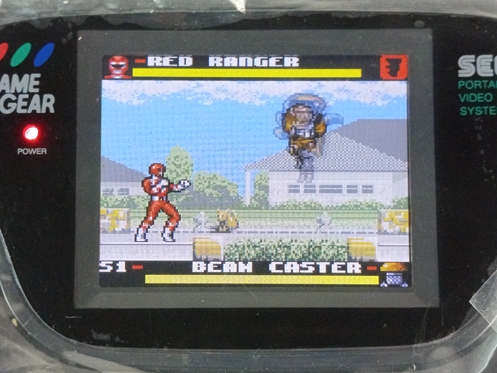 SEGA Game Gear System HGG-3210 W/ Super GG 60-1 game cart (Black, NEW LCD Mod)