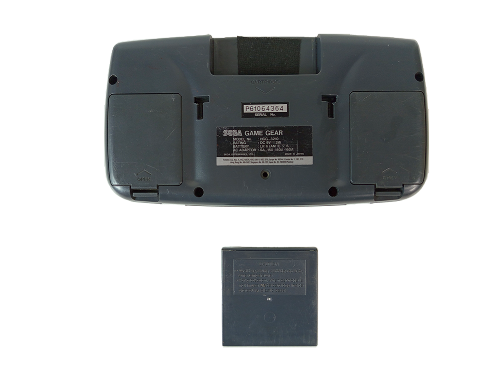 SEGA Game Gear System HGG-3210 W/ Super GG 60-1 game cart (Black, NEW LCD Mod)