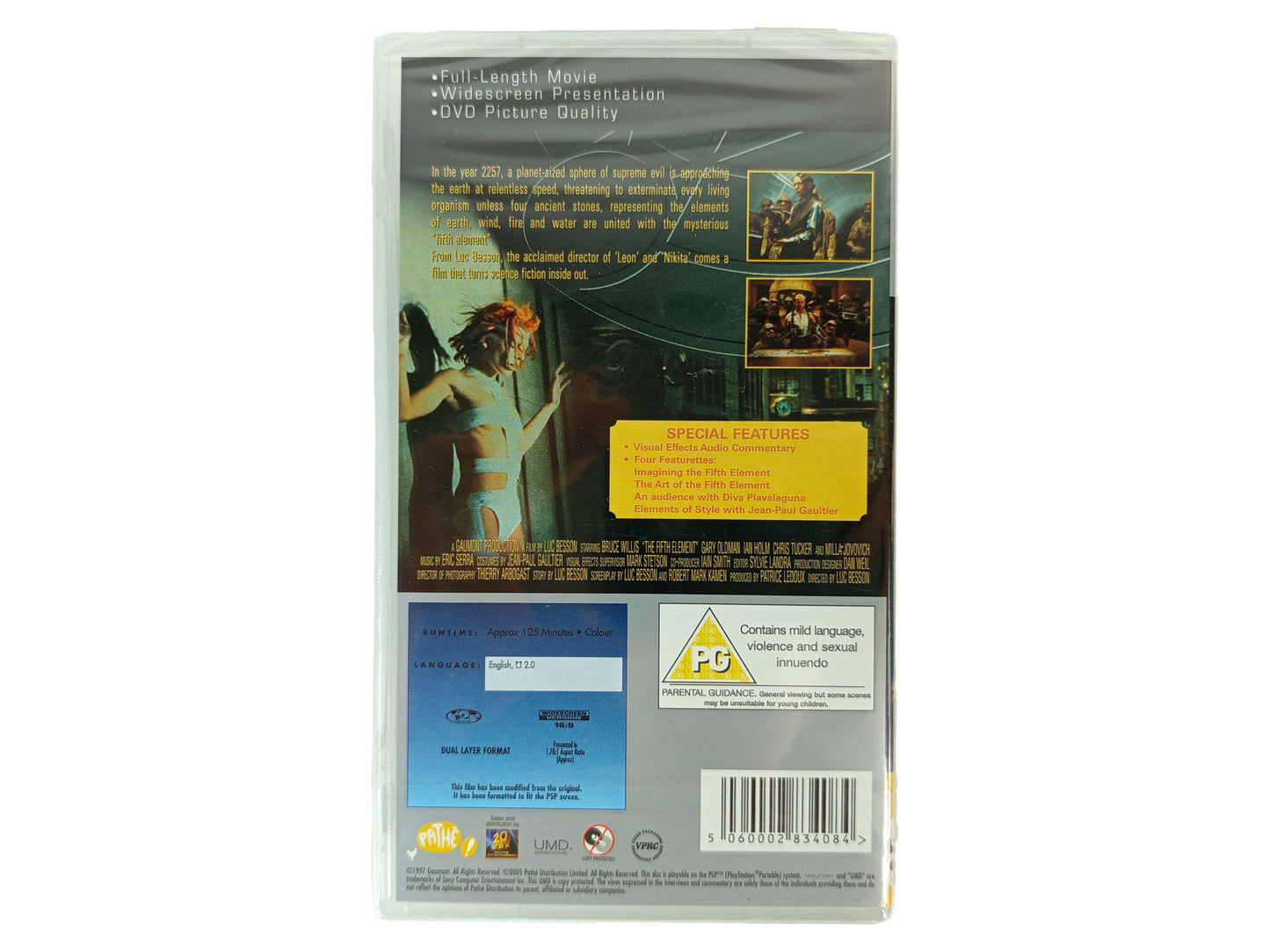 PSP UMV VIDEO The Fifth Element (REGION 2, UK VER)