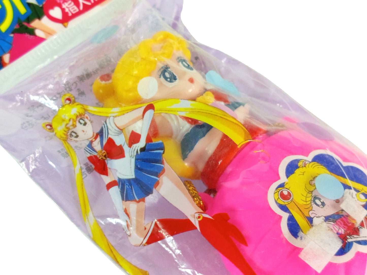 YUTAKA 1994 Bubble Water Sailor Moon finger doll plastic pellets