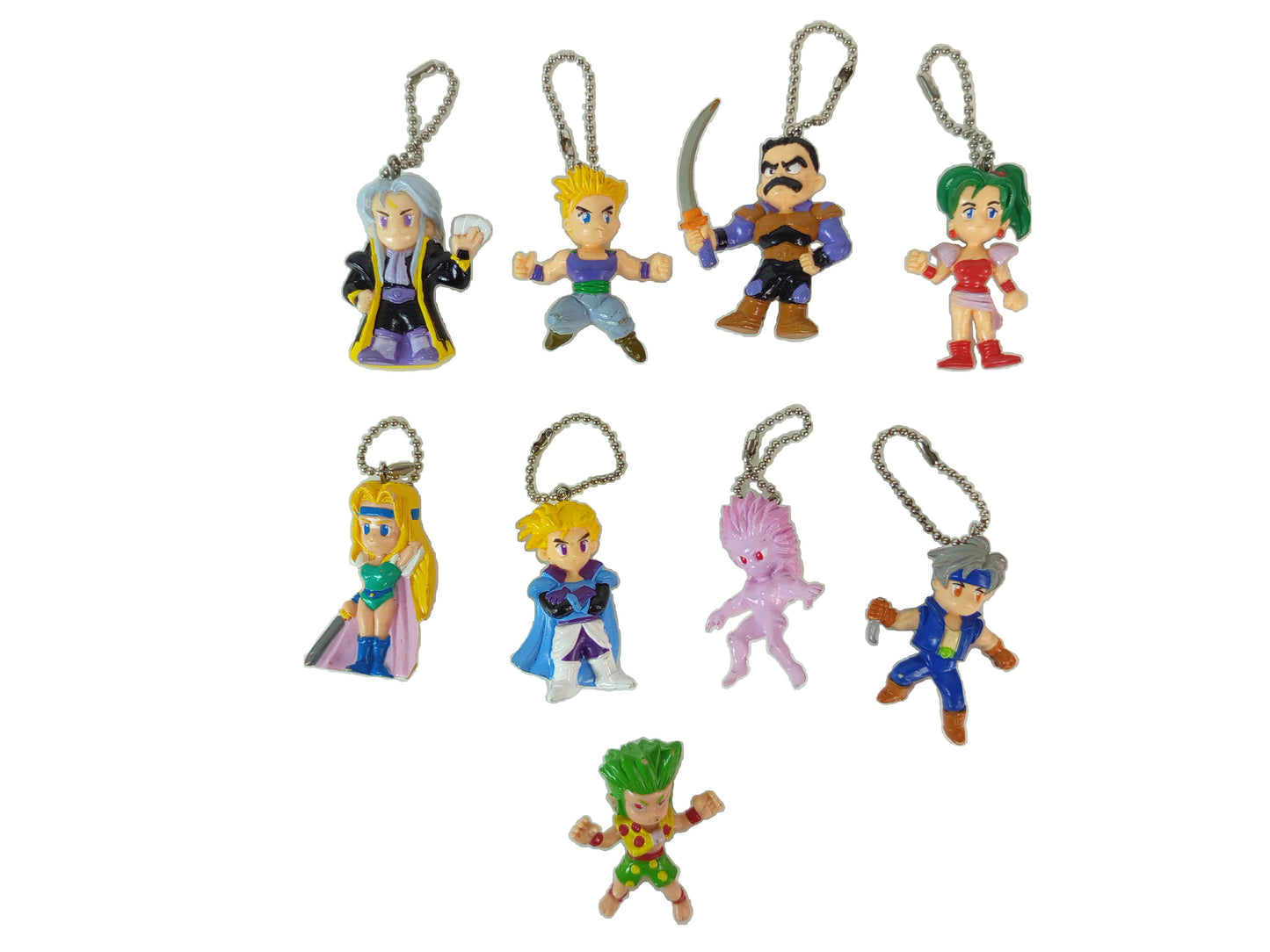 Lots of Bandai 1994 Final Fantasy 6/ III Keychain X 9