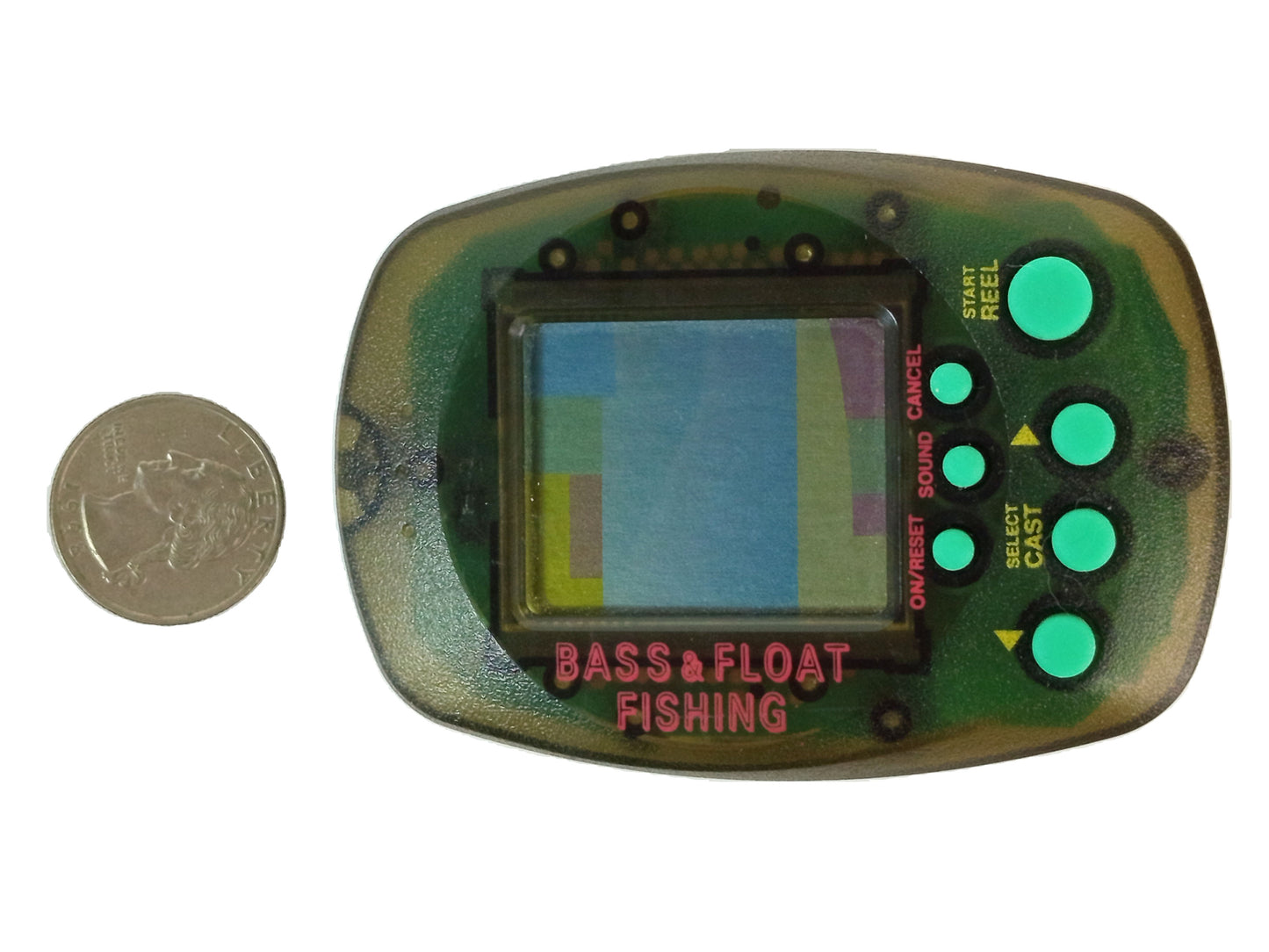 1997 Bandai Bass & Float Fishing LCD Handheld