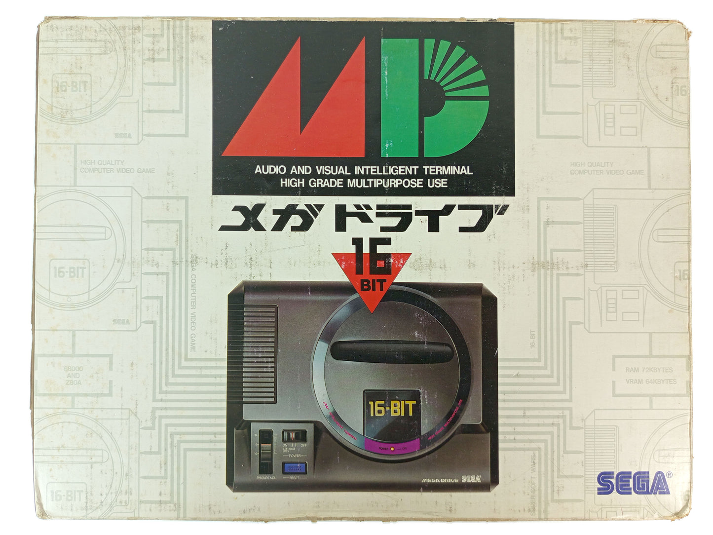 1988 SEGA MEGA DRIVE HAA-2510 (MODEL 1, JPN VER)