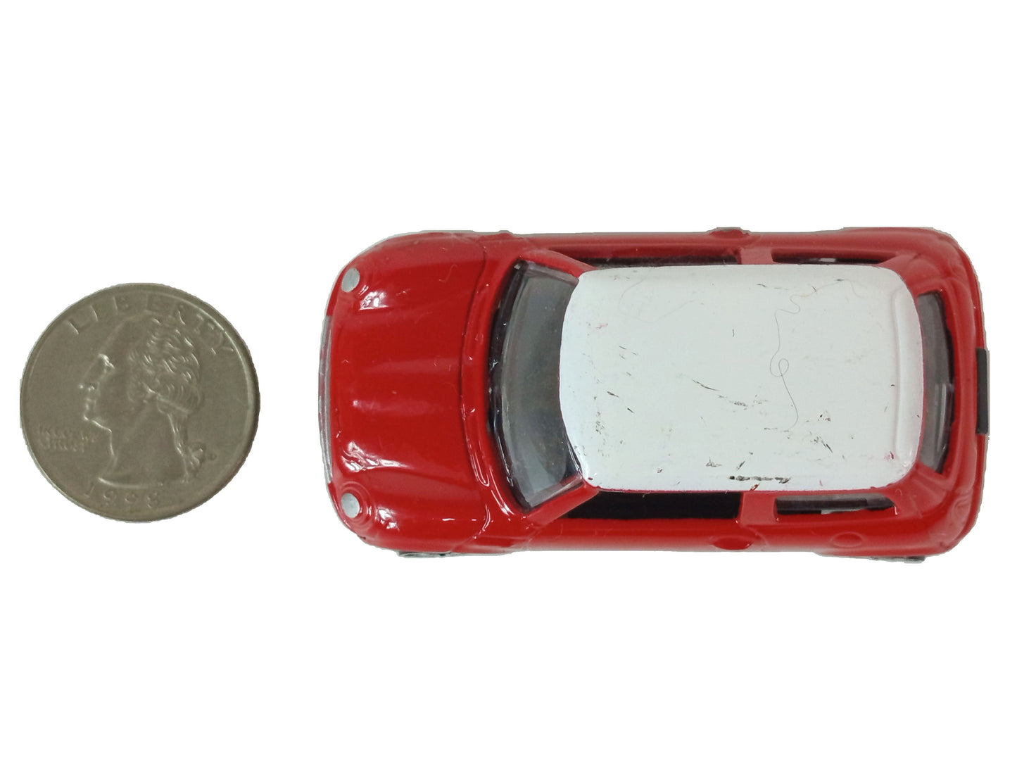 2001 Mini Cooper-Red Diecast Car 821 EH