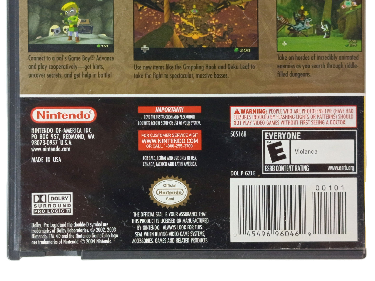 NGC The Legend of Zelda: The Wind Waker (Player’s Choice, US VER)